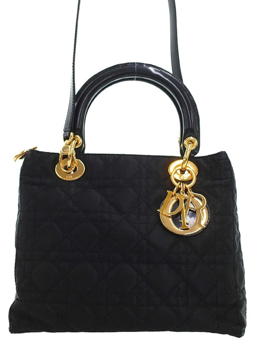 Christian Dior Cannage Quilted Lady Dior 2way bag